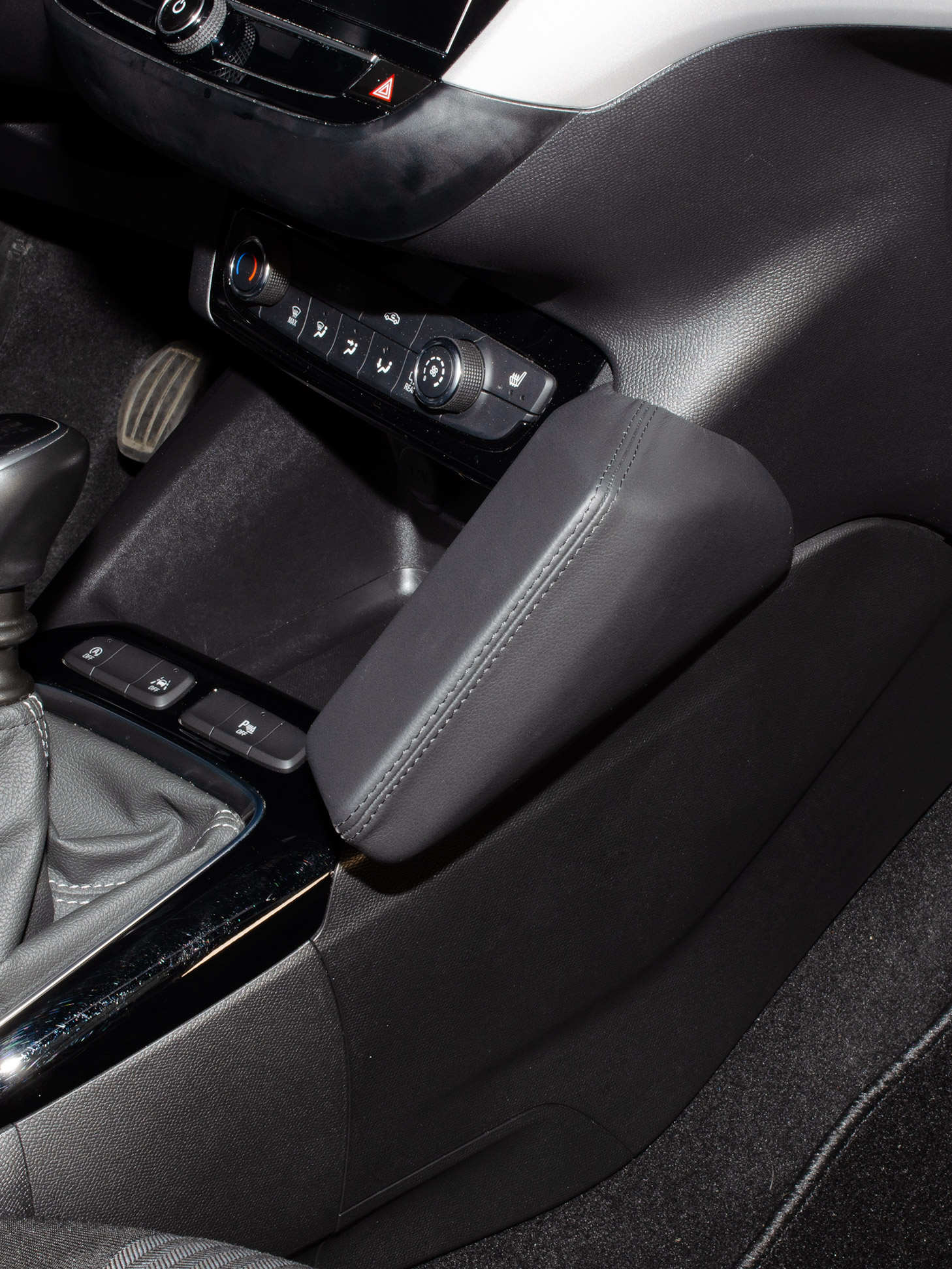 KUDA für Opel Corsa F & e-Corsa ab 06/2019 ohne mit Wireless Charging  (Smartphone PMA/Qi Induktionsladung in der Mittelkonsole)